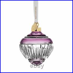 Waterford Ornament Winter Wonders Midnight Frost Lilac Bauble Crystal New