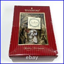 Waterford Snow Crystal Jewelled Snowman Retired Glass Christmas Ornament 130610