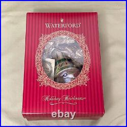 Waterford Snow Crystal Jewelled Snowman Retired Glass Christmas Ornament 130610