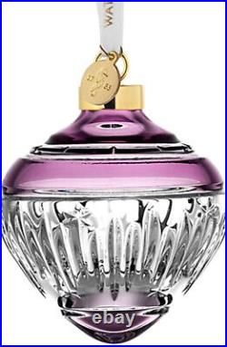 Waterford Winter Wonders Midnight Frost Bauble Ornament Lilac Clear 2021 New