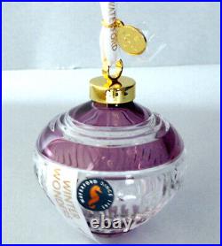 Waterford Winter Wonders Midnight Frost Bauble Ornament Lilac Clear 2021 New