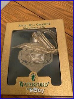 Waterford crystal christmas ornaments lot of 12