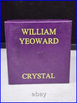 William Yeoward Crystal 4 Ball Christmas Ornament Etched Bethlehem Star IN BOX
