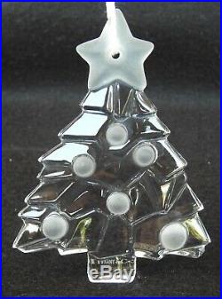 YOUR CHOICE of 1 Tiffany & Co. Crystal Christmas Ornament Sleigh, Bell, Tree
